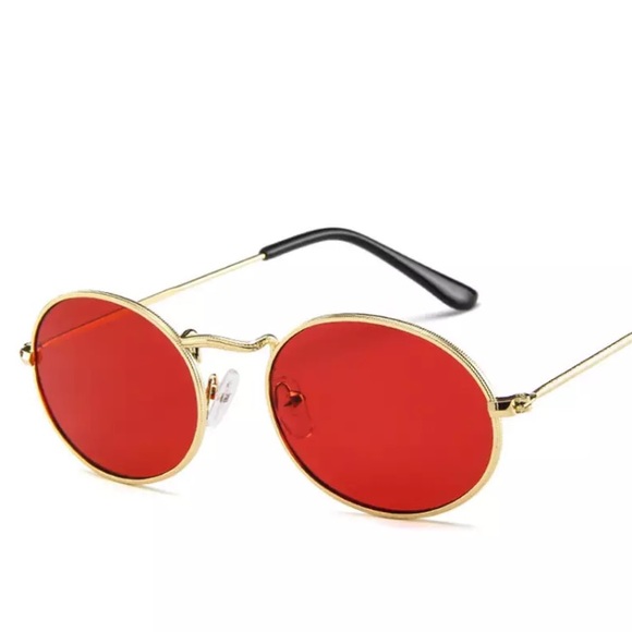 Red Oval Sunglasses - Picture 5 of 7